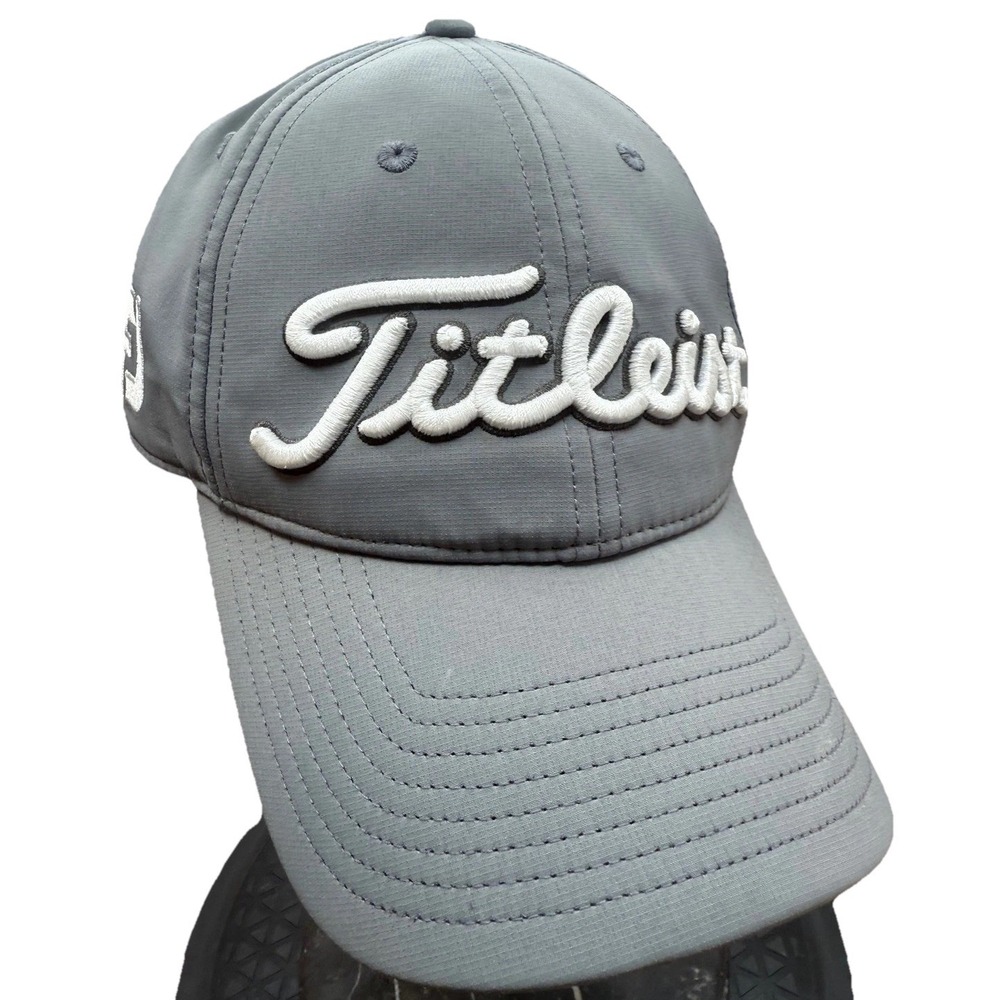 Titleist Pro V1 Golf Cap Hat Grey FJ Embroidered Adjustable Strap Outdoors
